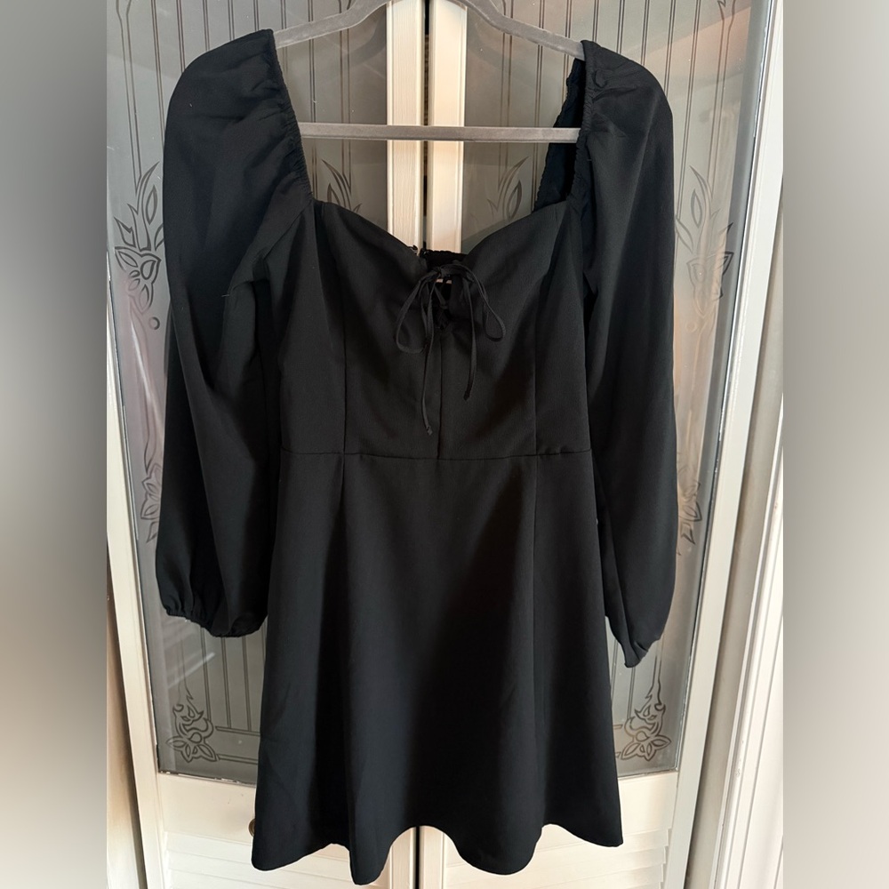Abercrombie & Fitch Black Long Sleeve Dress